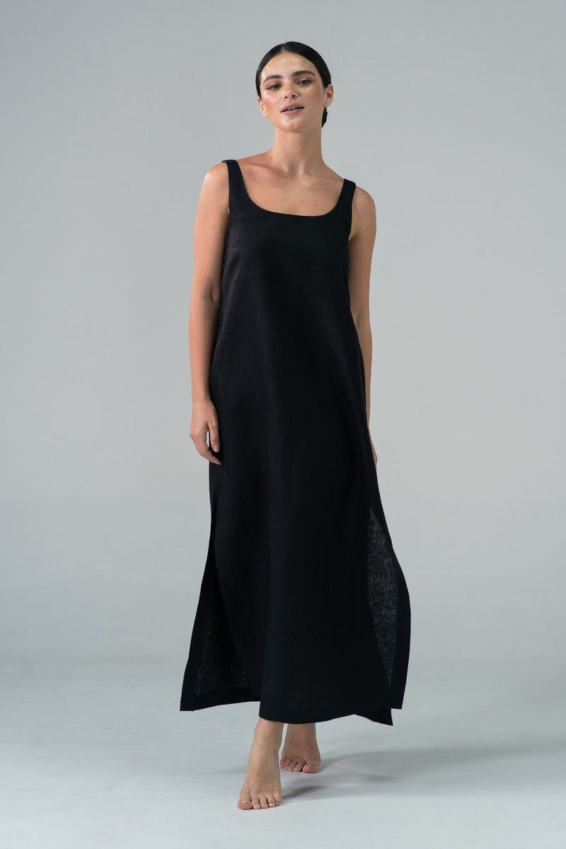 evonne maxi dress Evonne Slip Black – TRUDE LIZARES