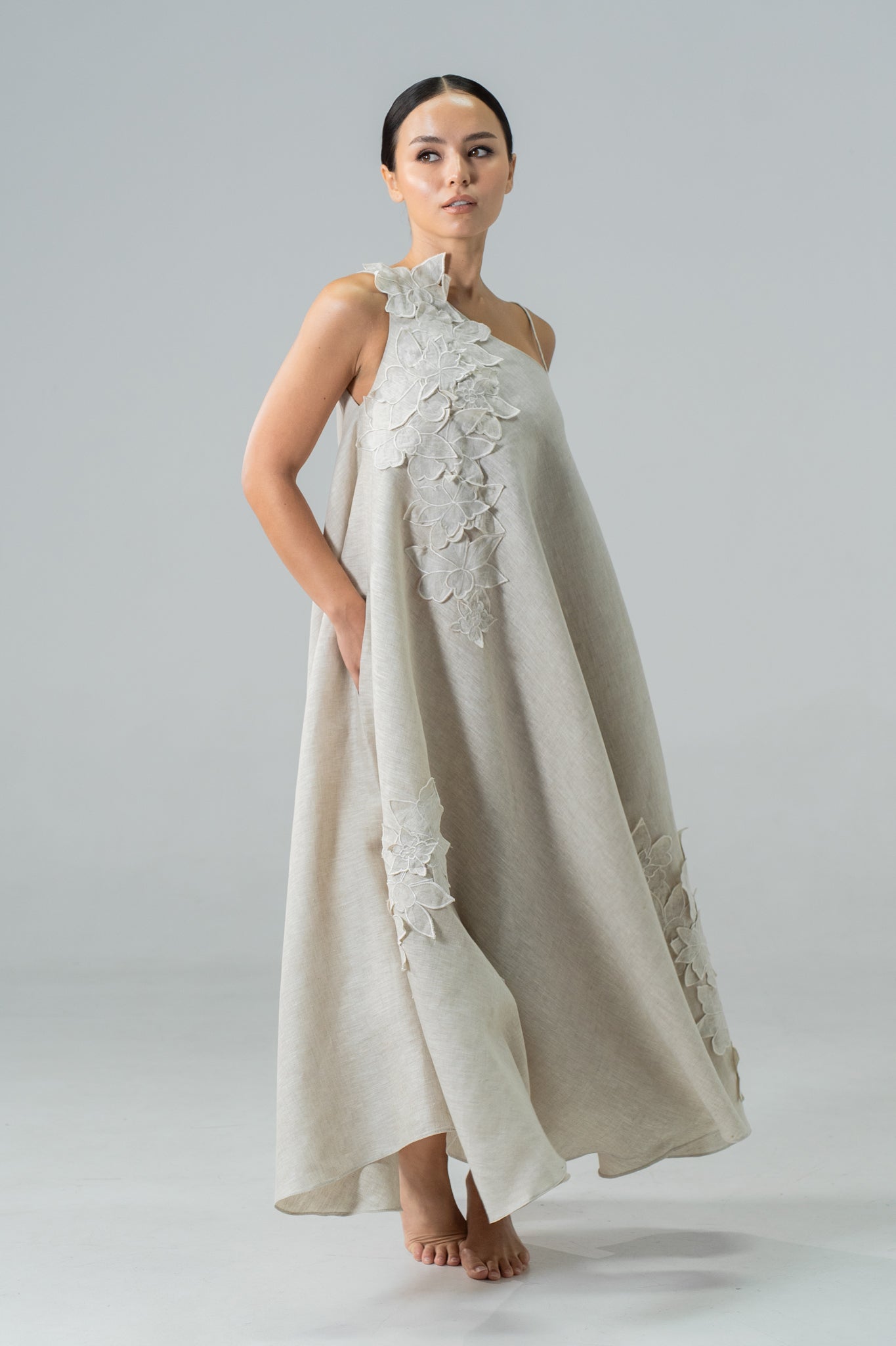 Bethany Maxi Dress Oatmeal
