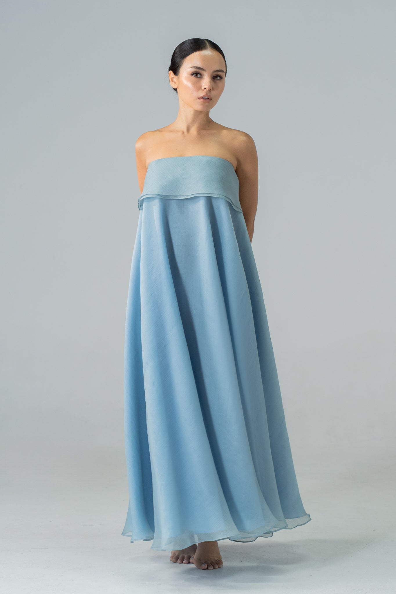 Annalise Maxi Dress Blue Gray