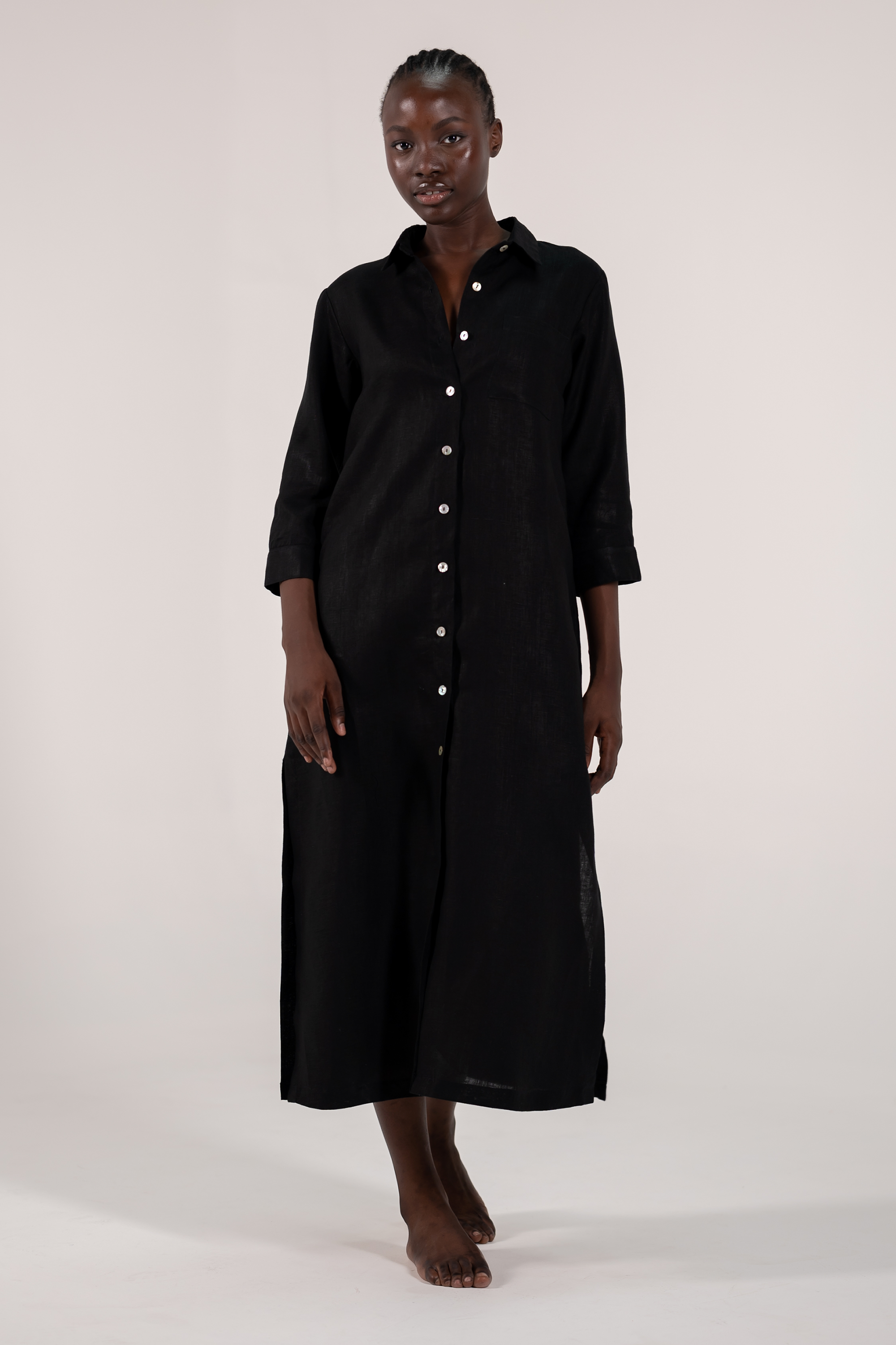 Carlos Shirt Dress Black