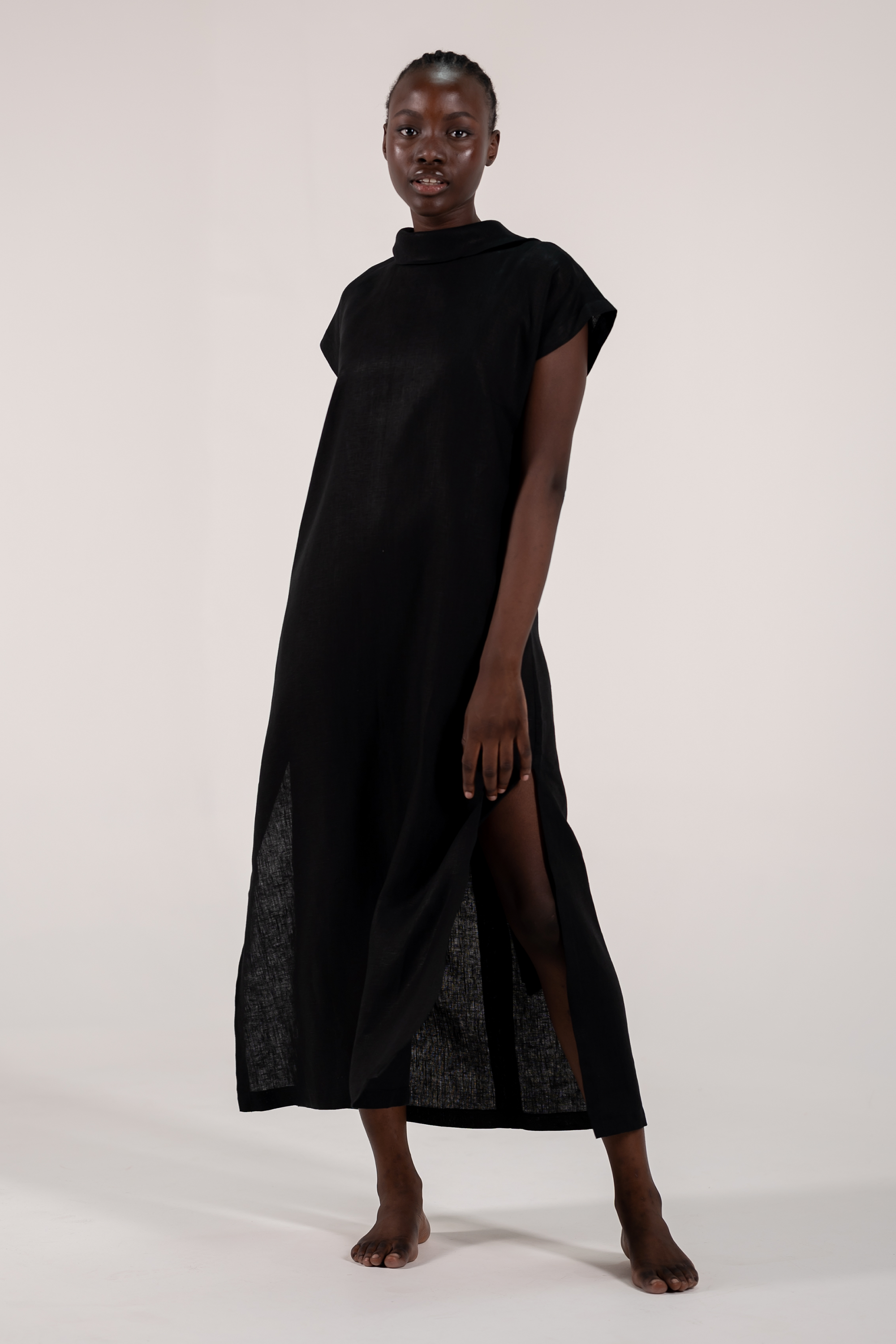 Damon Slip Dress Black