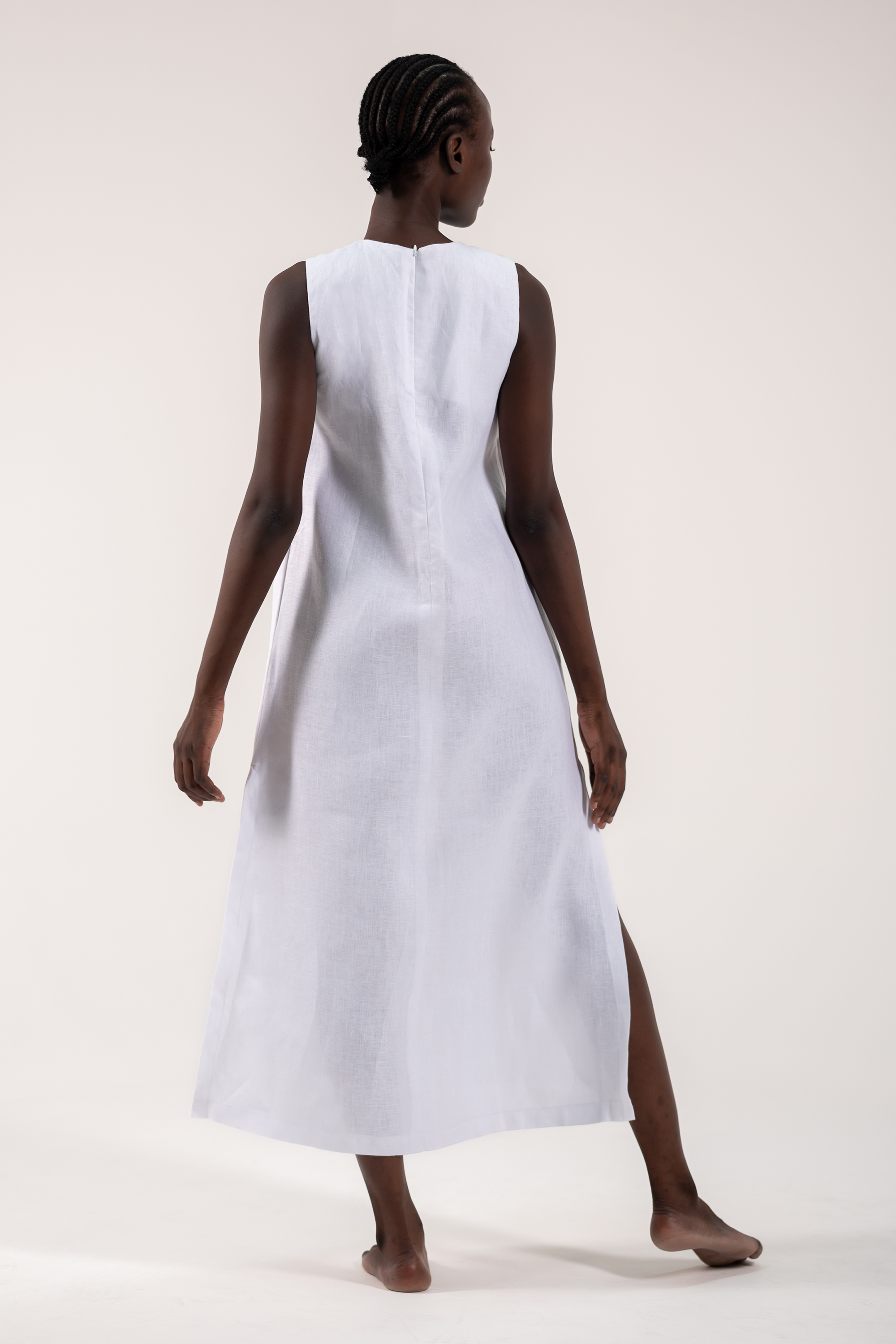 Kenji Slip Dress White