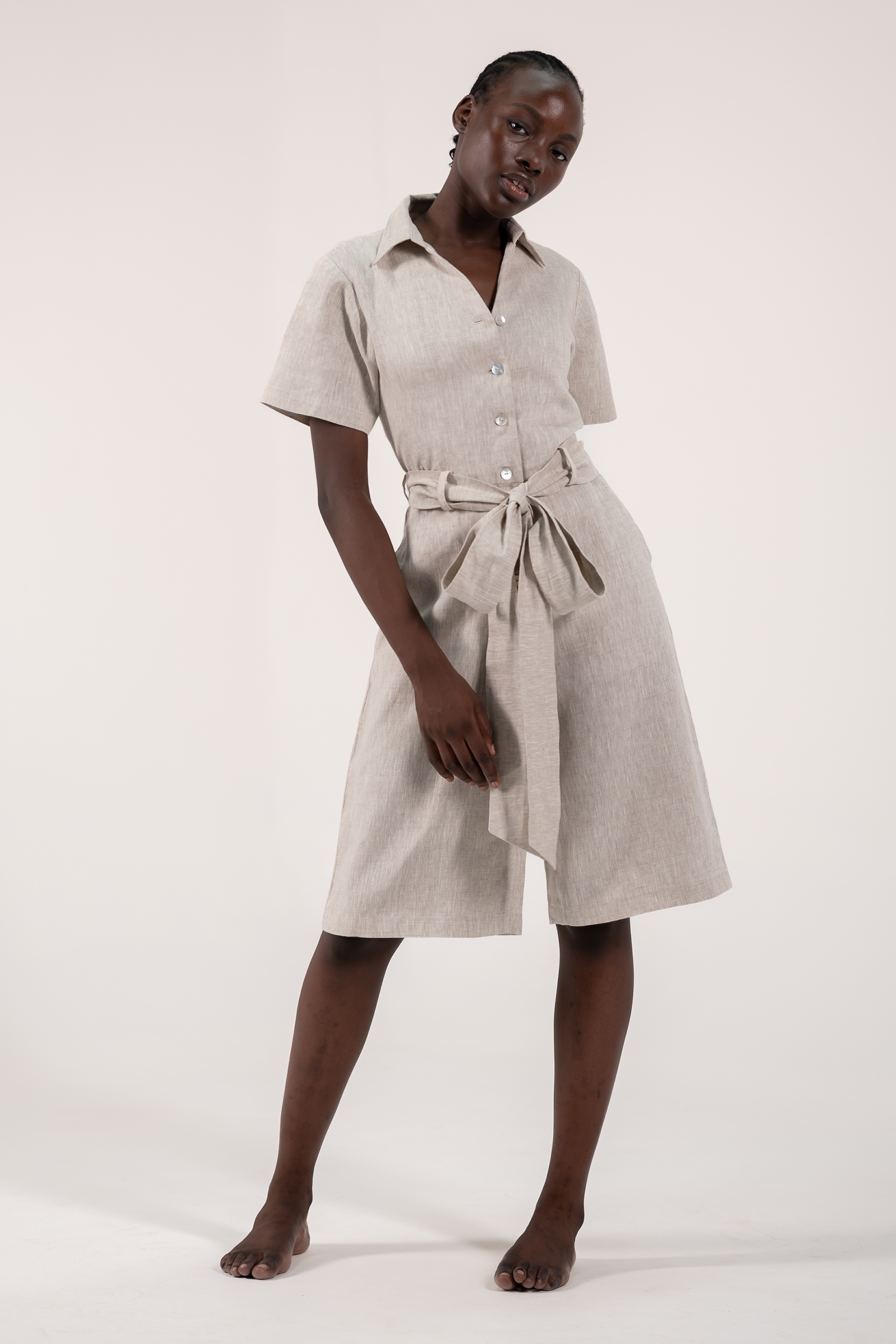 Teddy Romper Oatmeal