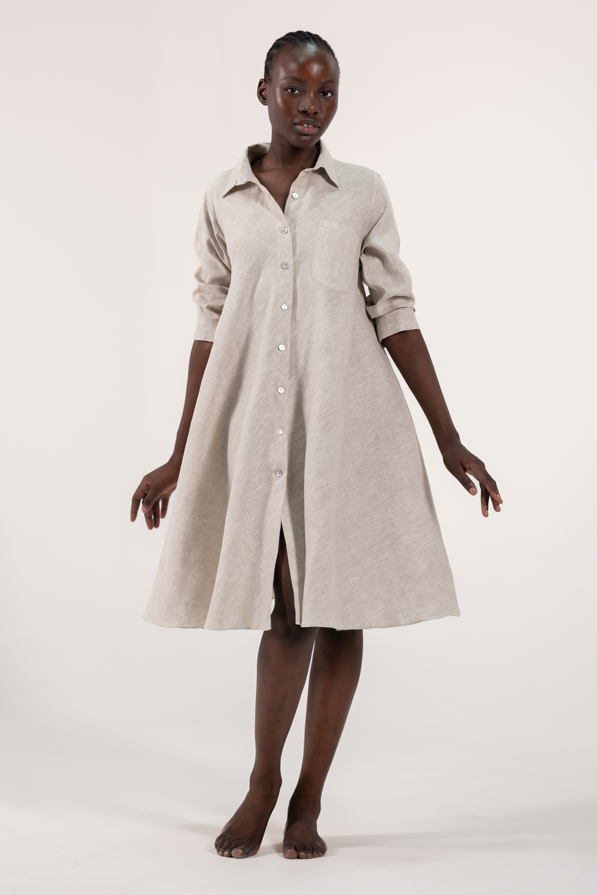 Linen shirt deals dress zara