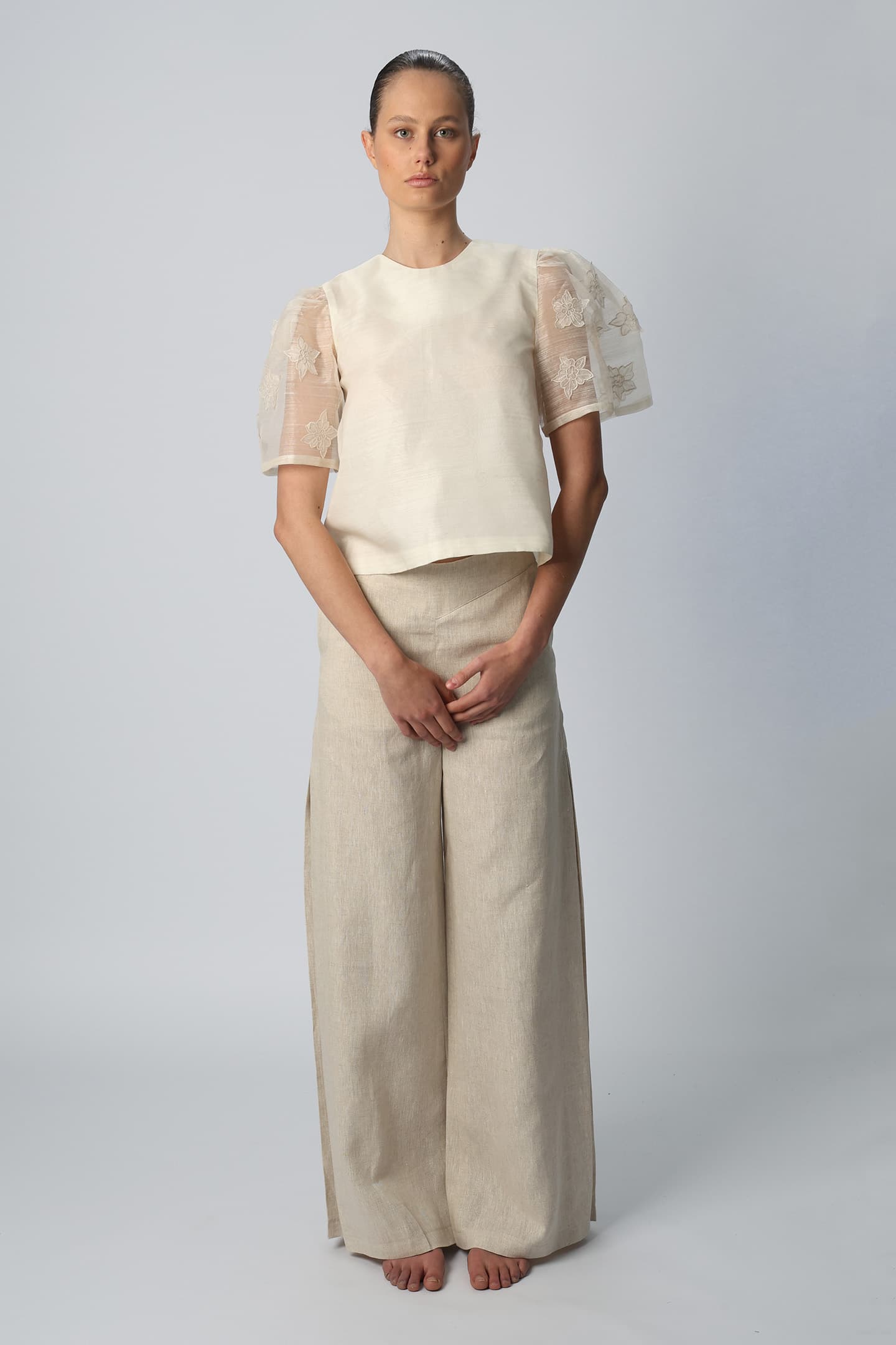 Katrina Pantalones Oatmeal