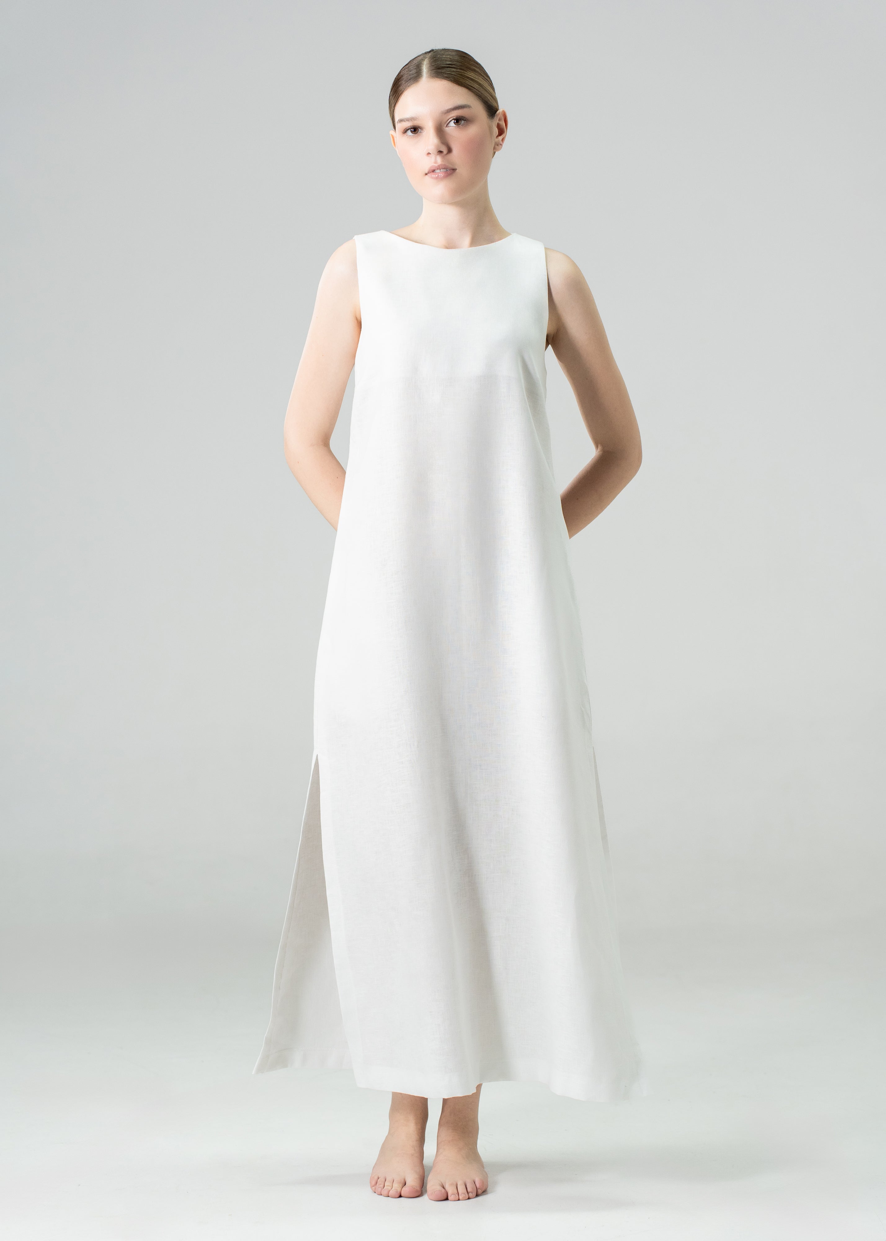 Rebekah Slip Dress White