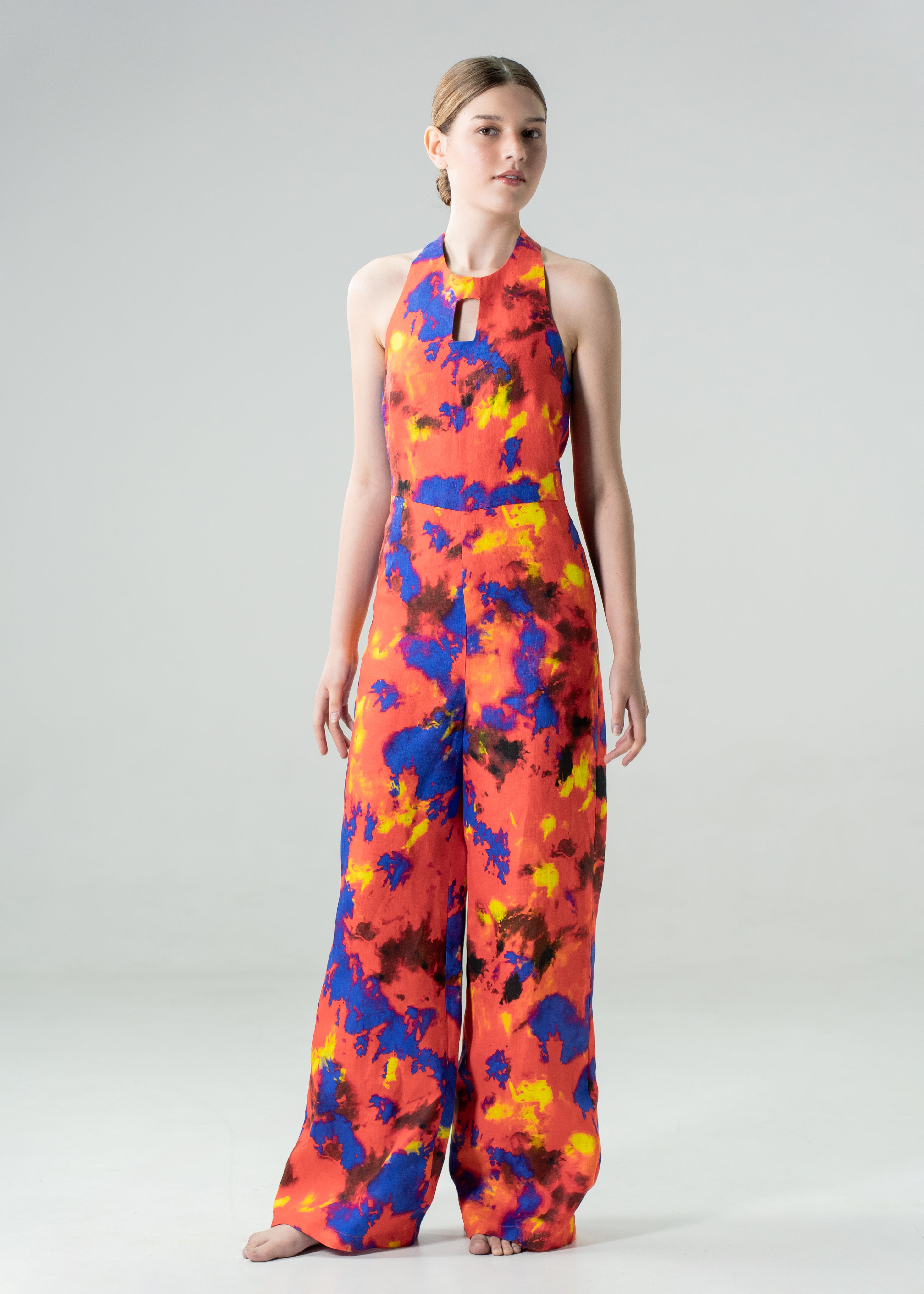 Clementine Jumpsuit Splashes of the Fiery Spirit
