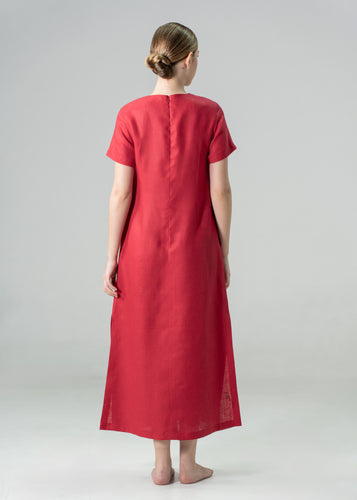 Armenia Slip Dress Red