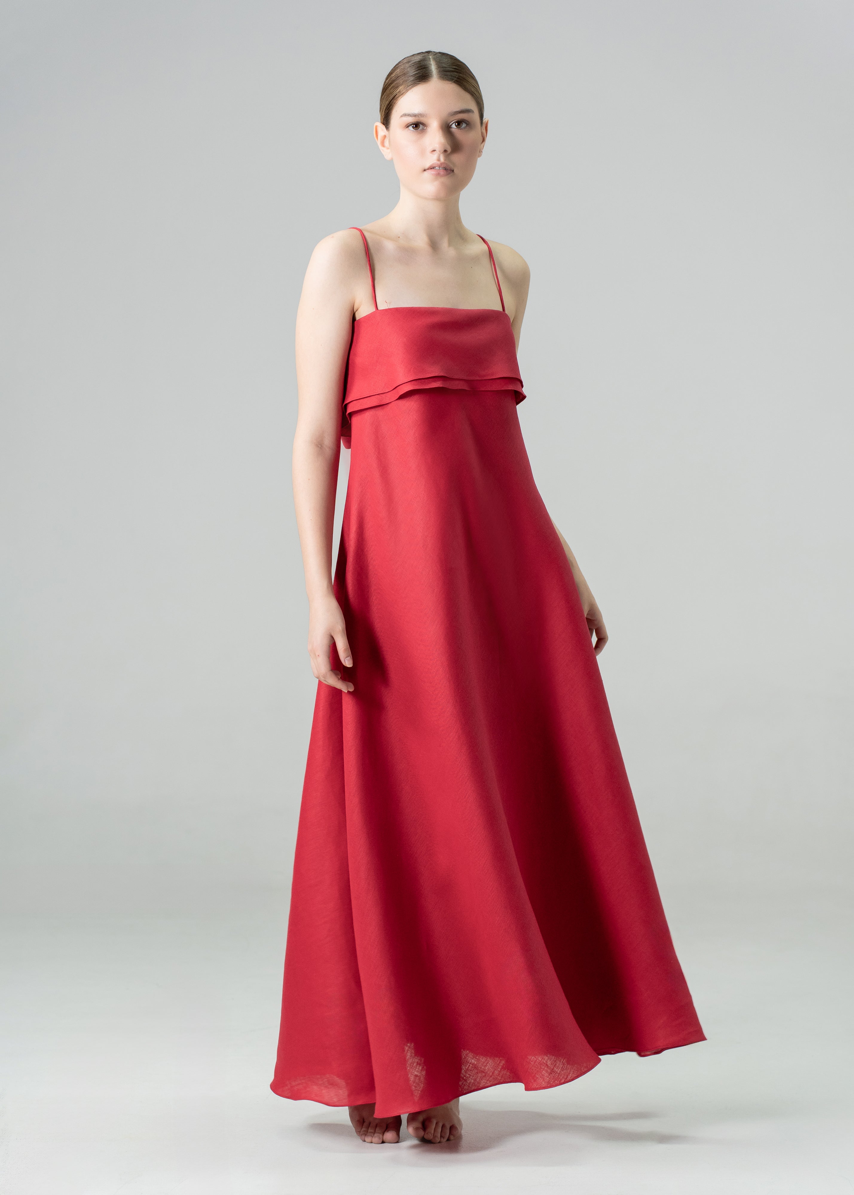 Annalin Maxi Dress Red