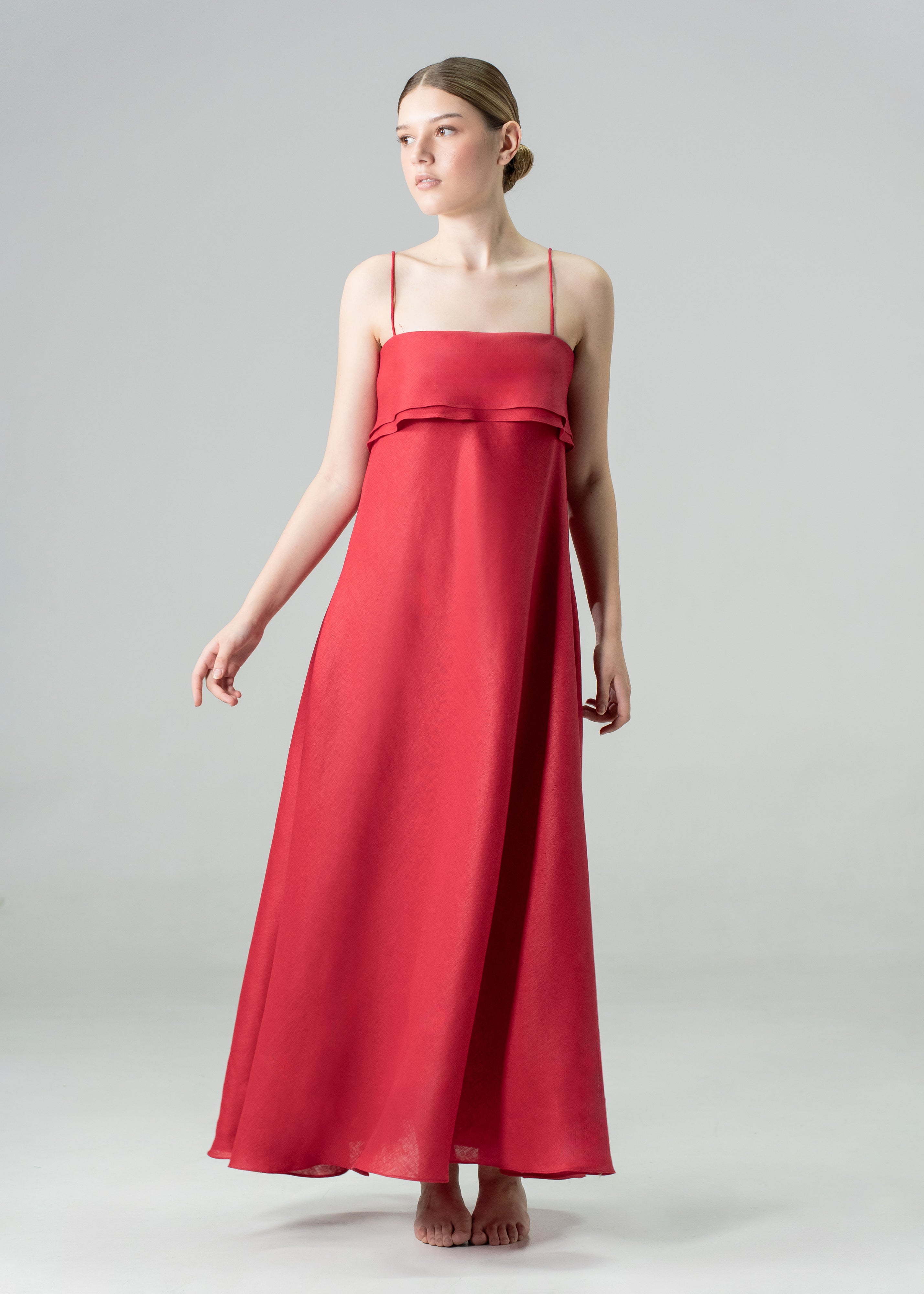 Annalin Maxi Dress Red