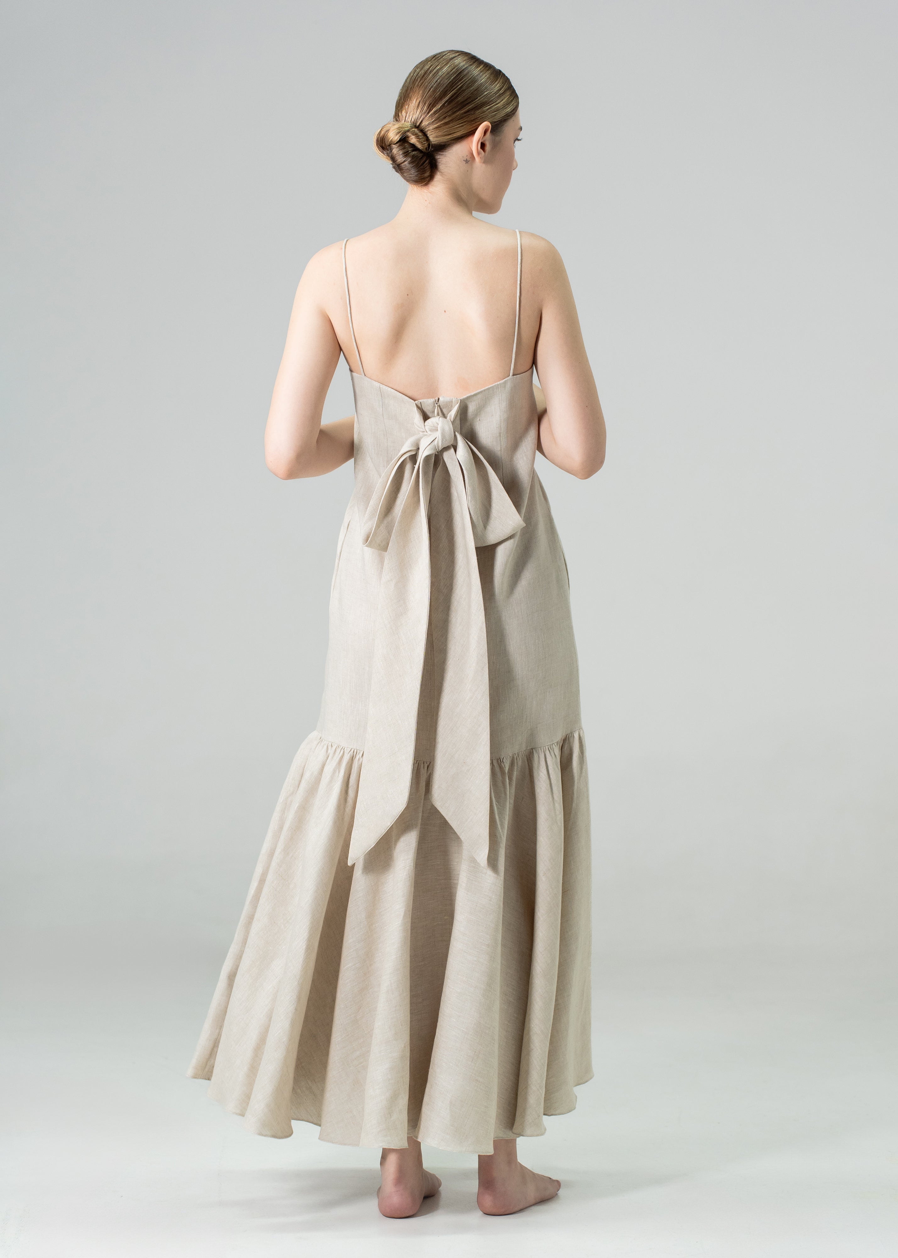 Elina Maxi Dress Oatmeal