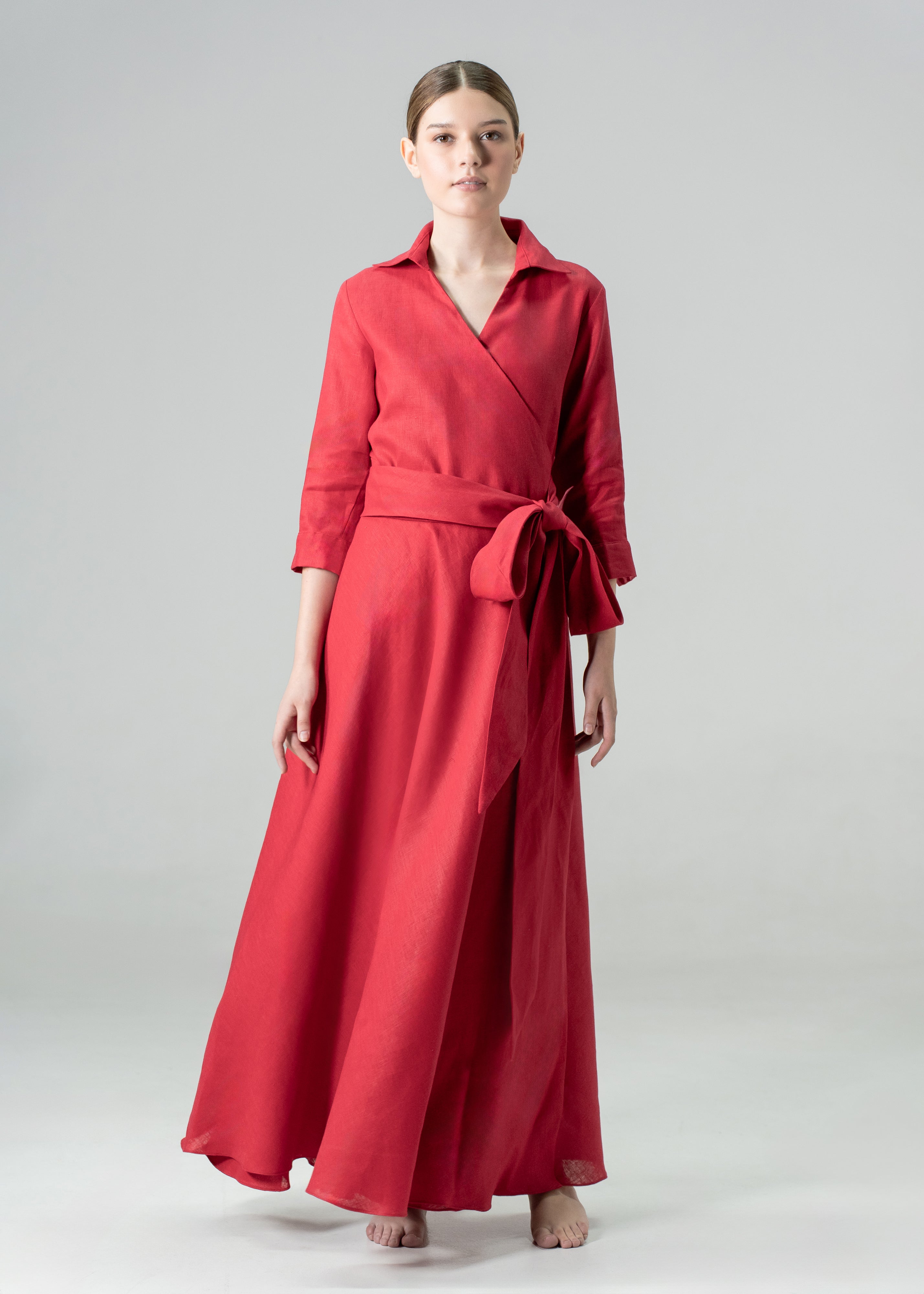 Charlie Shirt Dress Red