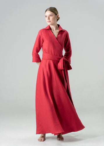 Charlie Shirt Dress Red