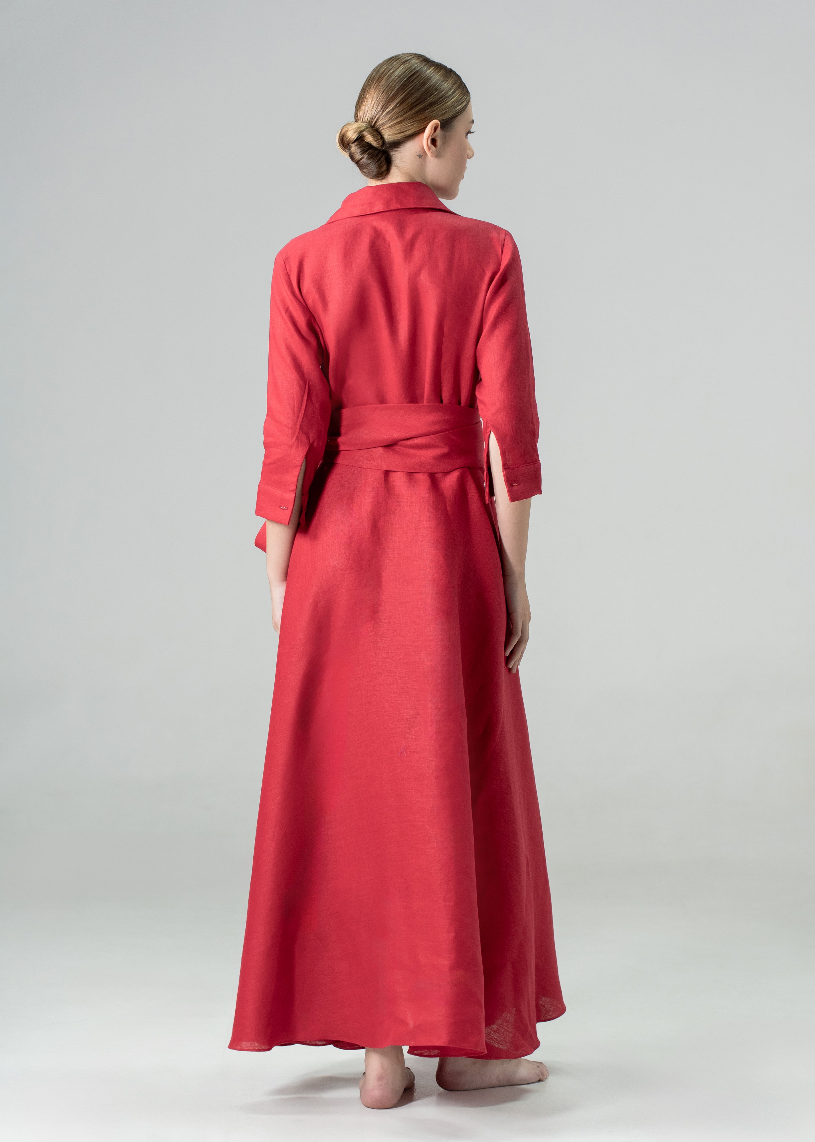 Charlie Shirt Dress Red