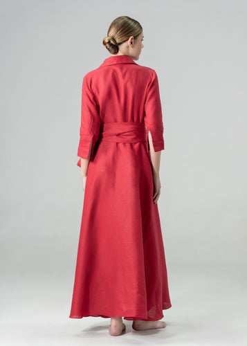 Charlie Shirt Dress Red