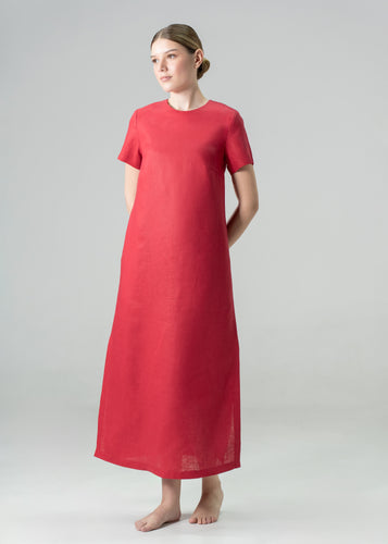 Armenia Slip Dress Red