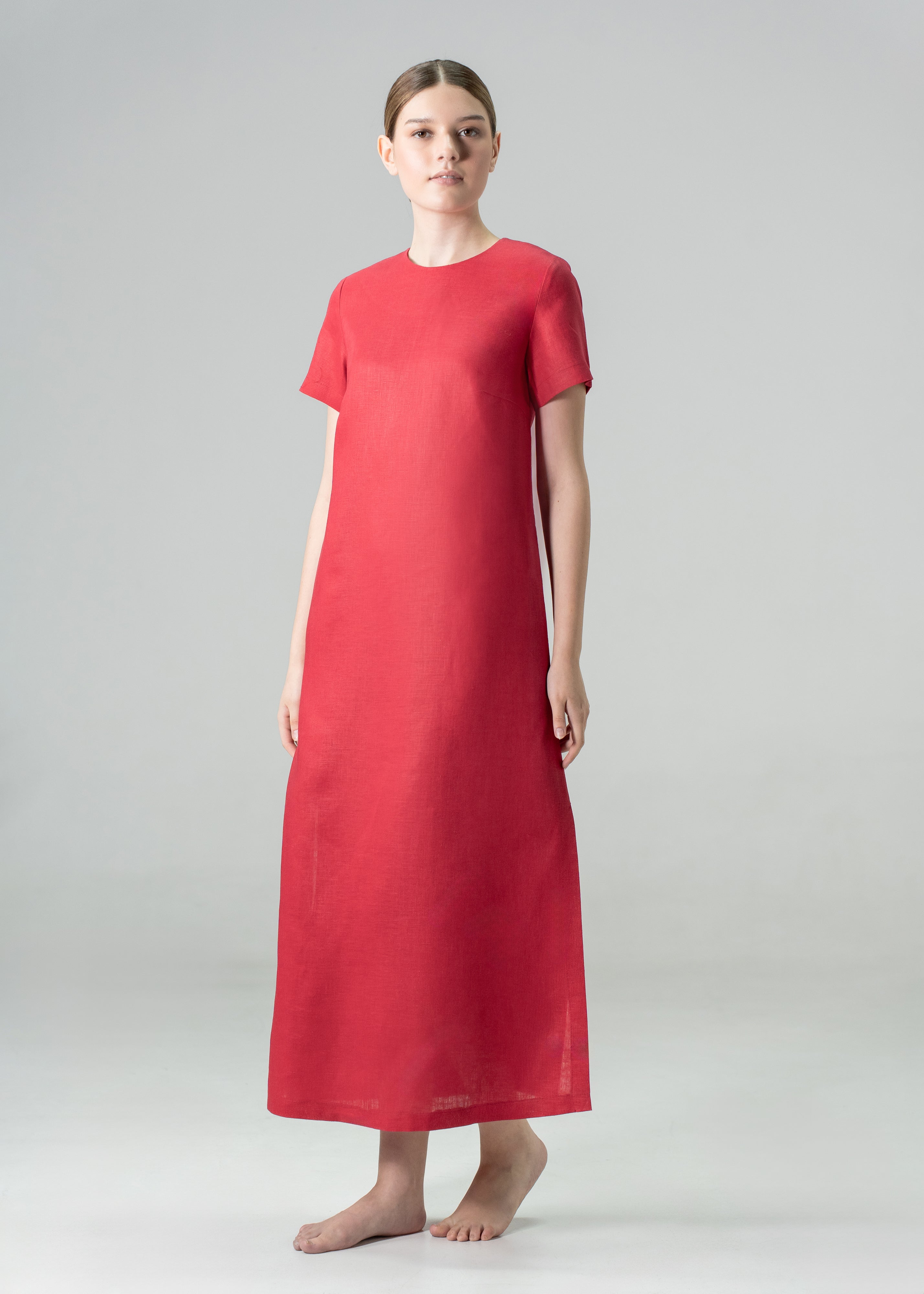 Armenia Slip Dress Red