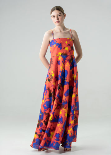 Asher Maxi Dress Splashes of the Fiery Spirit