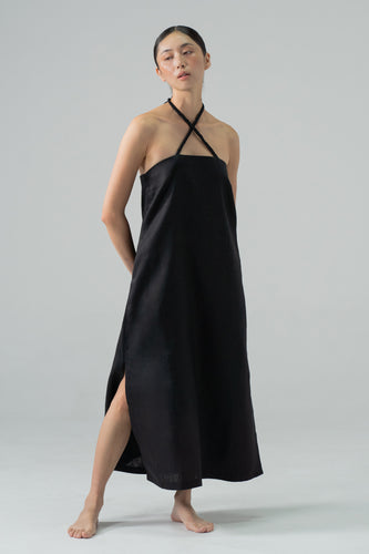 Camila Slip Dress Black