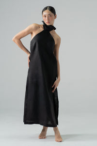 Jannik Slip Dress Black