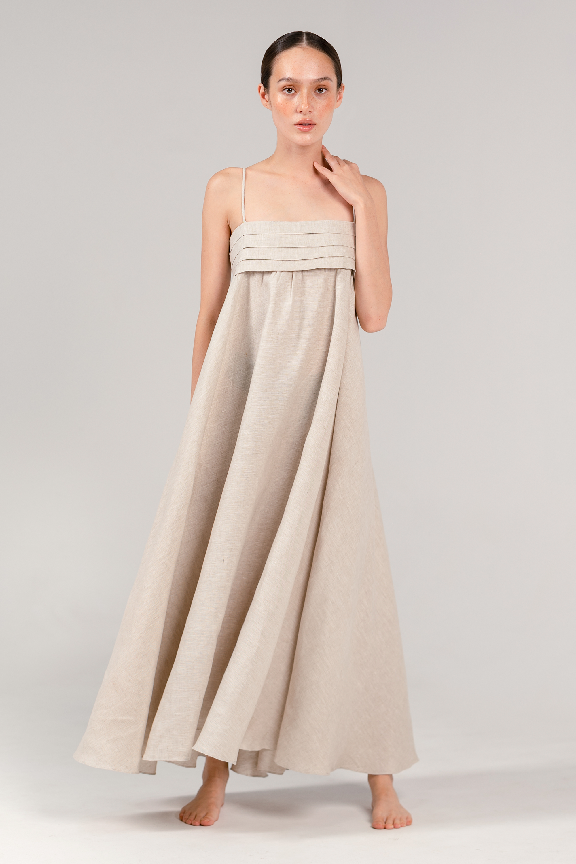 Priscilla Maxi Dress Oatmeal