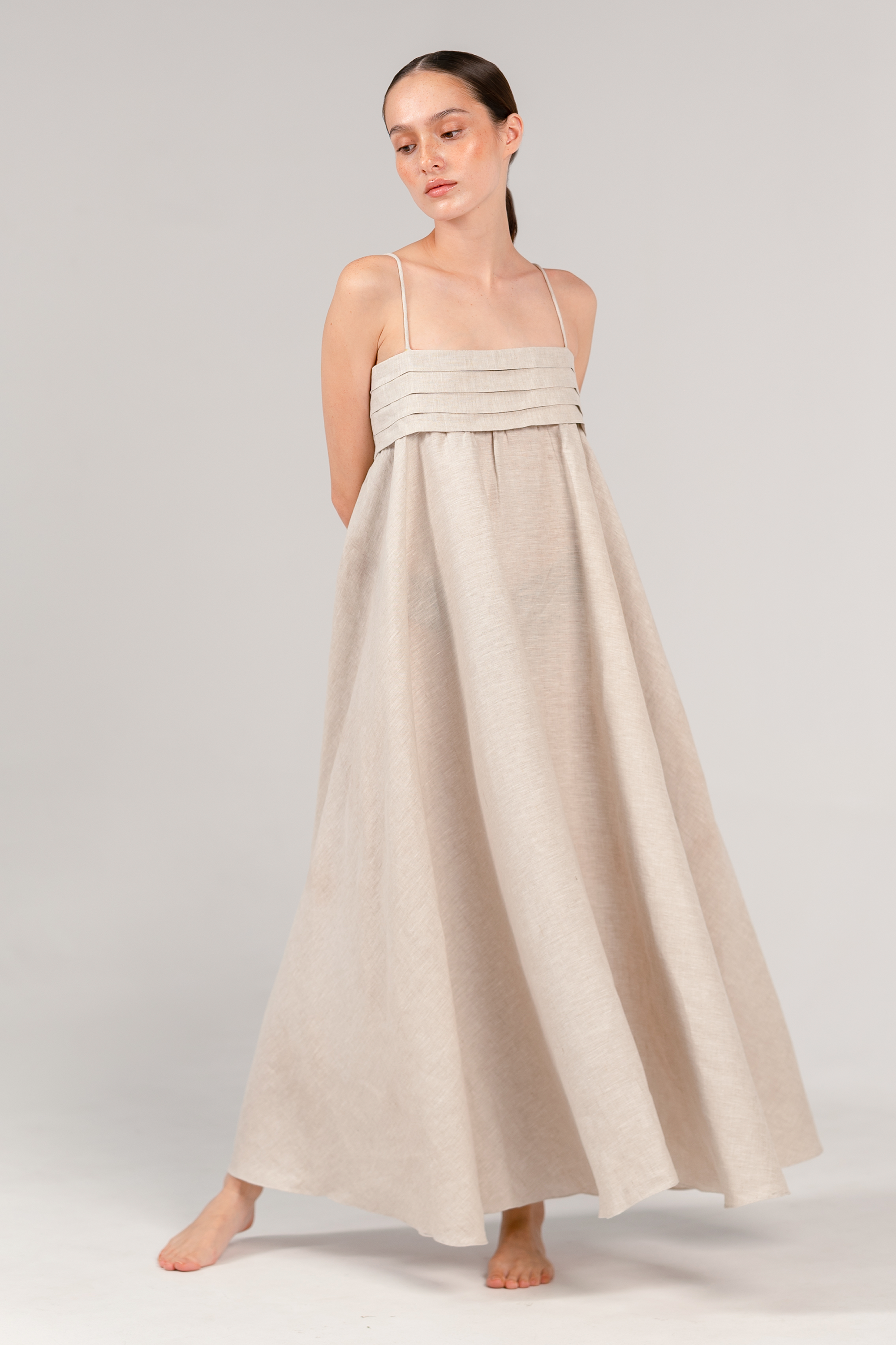 Priscilla Maxi Dress Oatmeal