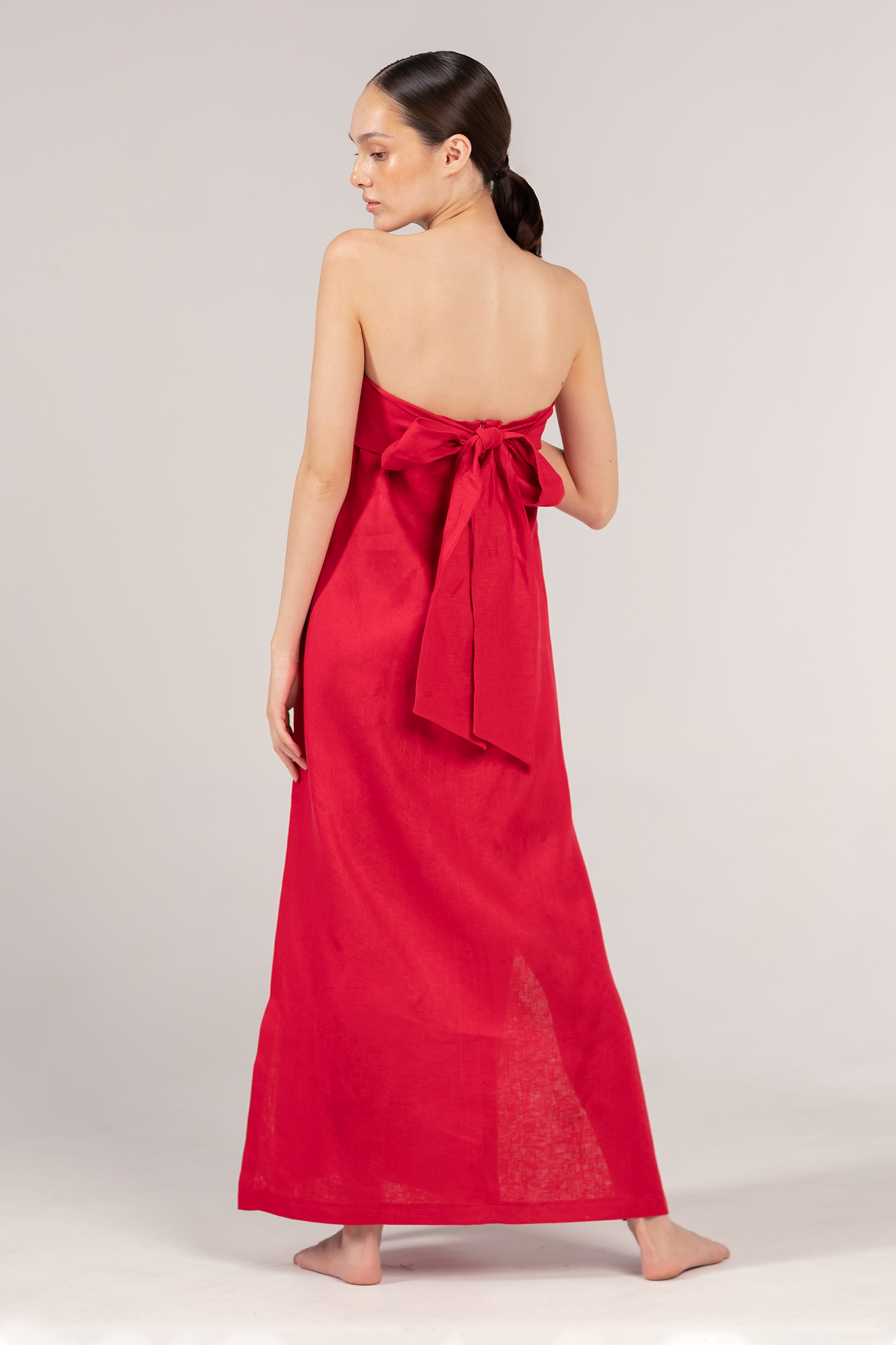 Nikolai Slip Dress Red