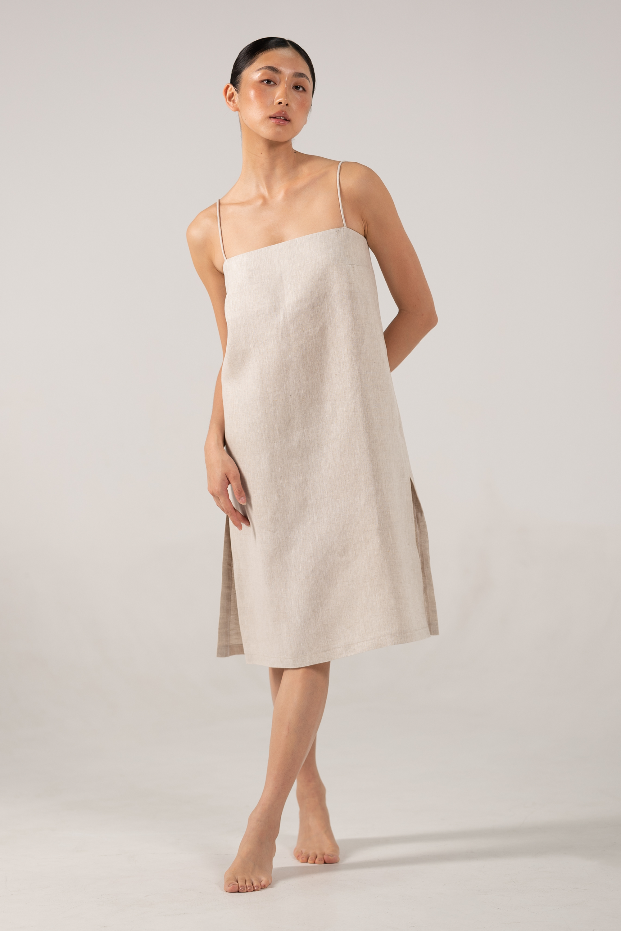 Isabella Slip Dress Oatmeal