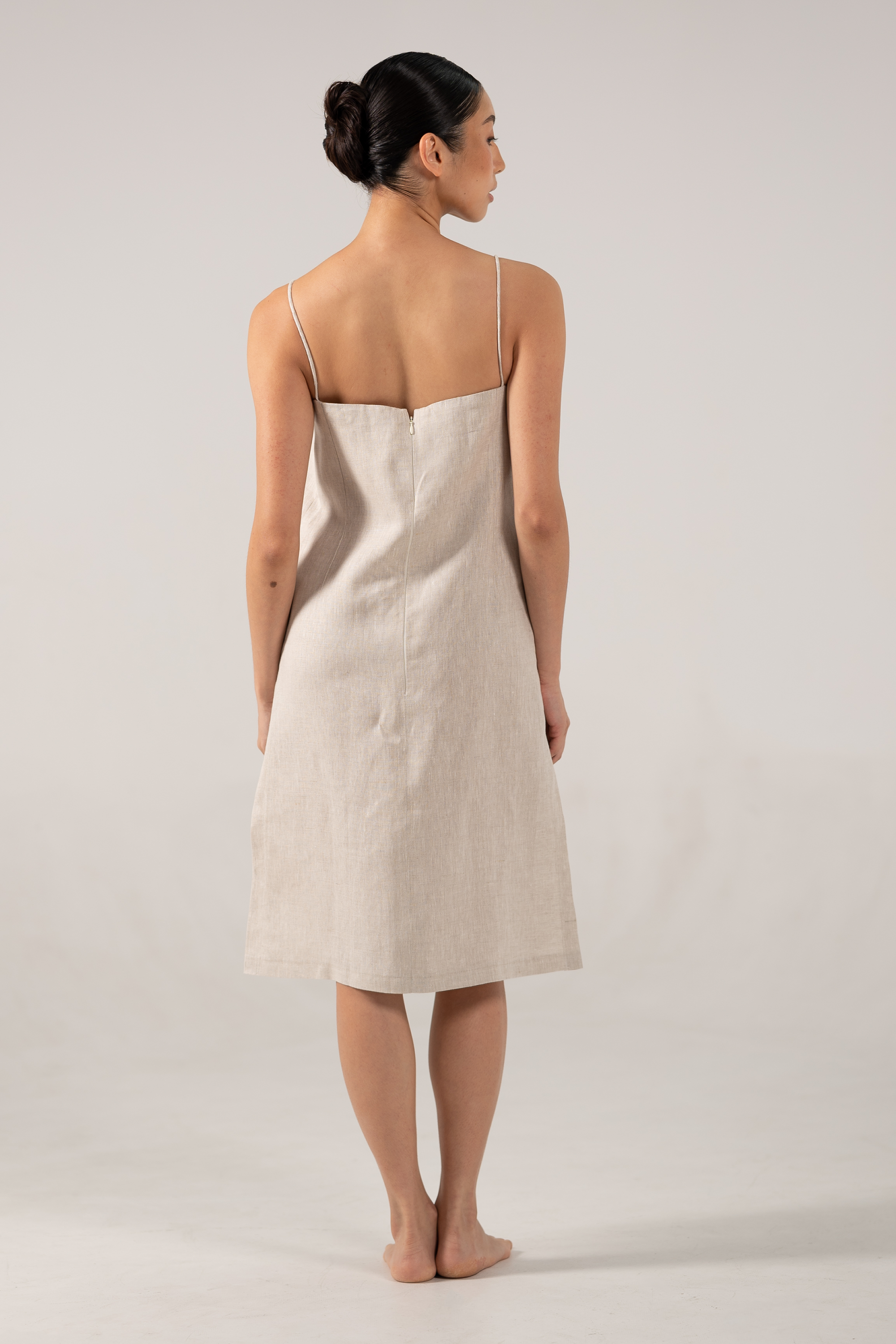 Isabella Slip Dress Oatmeal