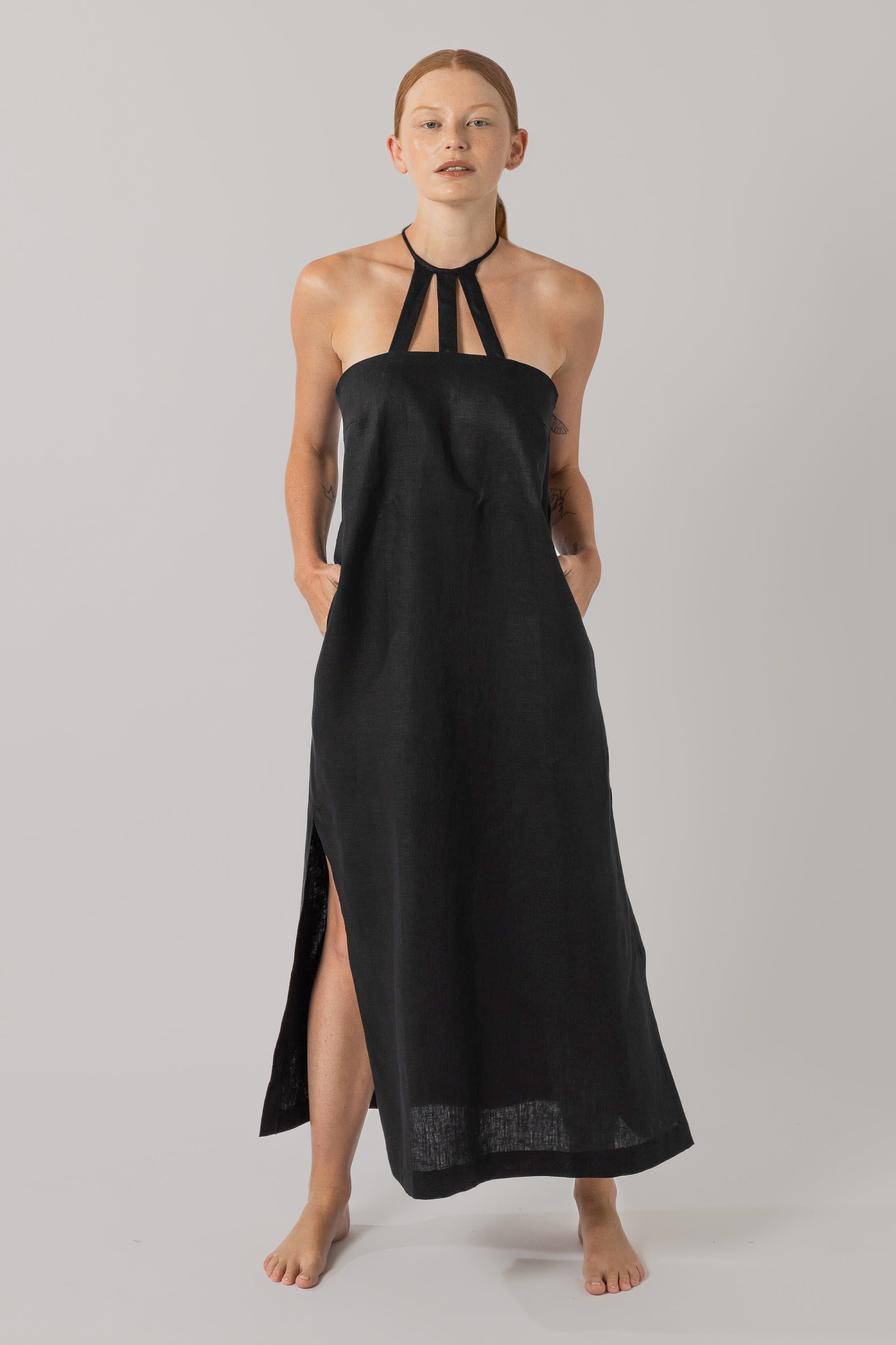 Phoebe Slip Dress Black
