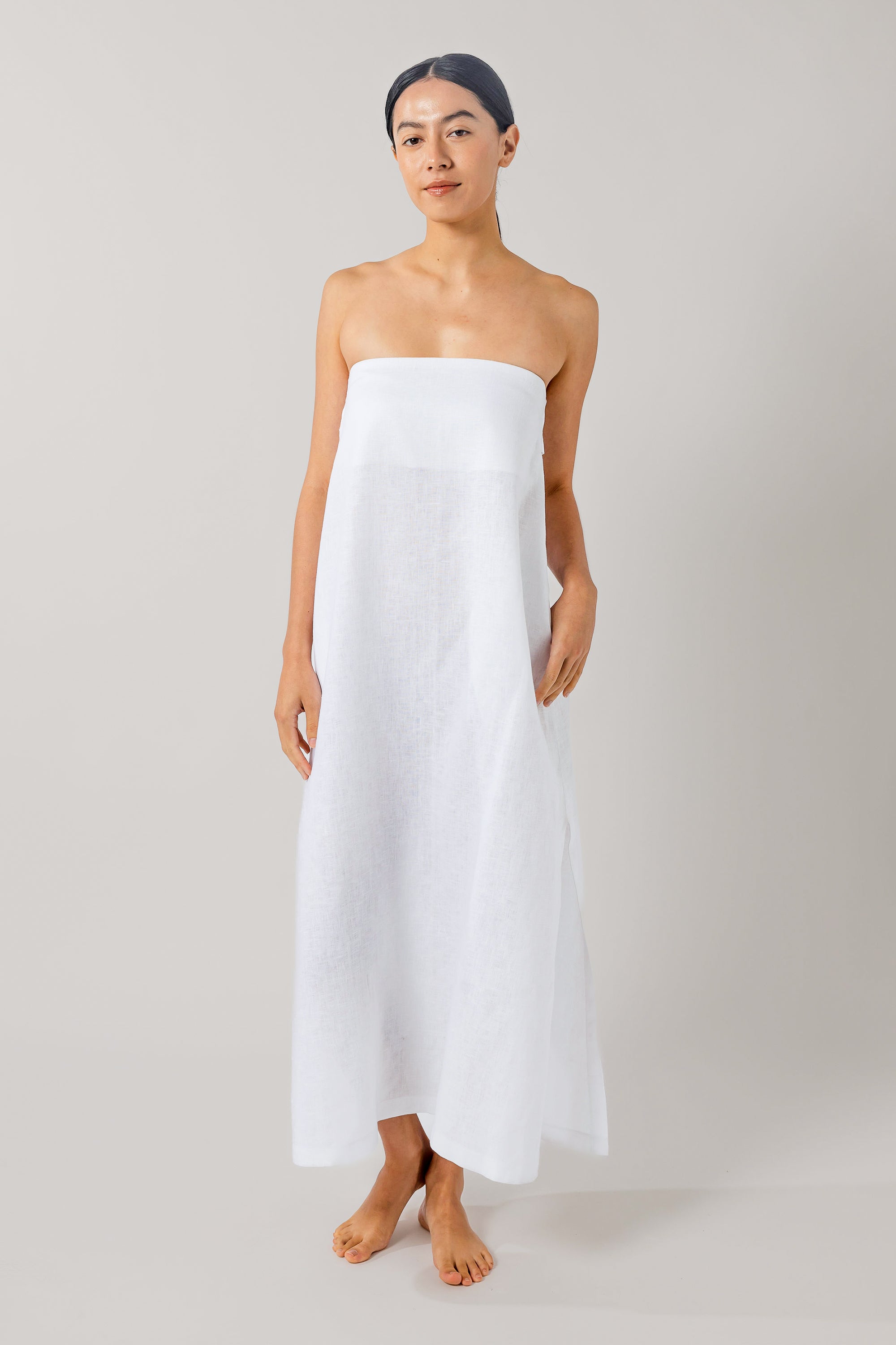 Nikolai Slip Dress White