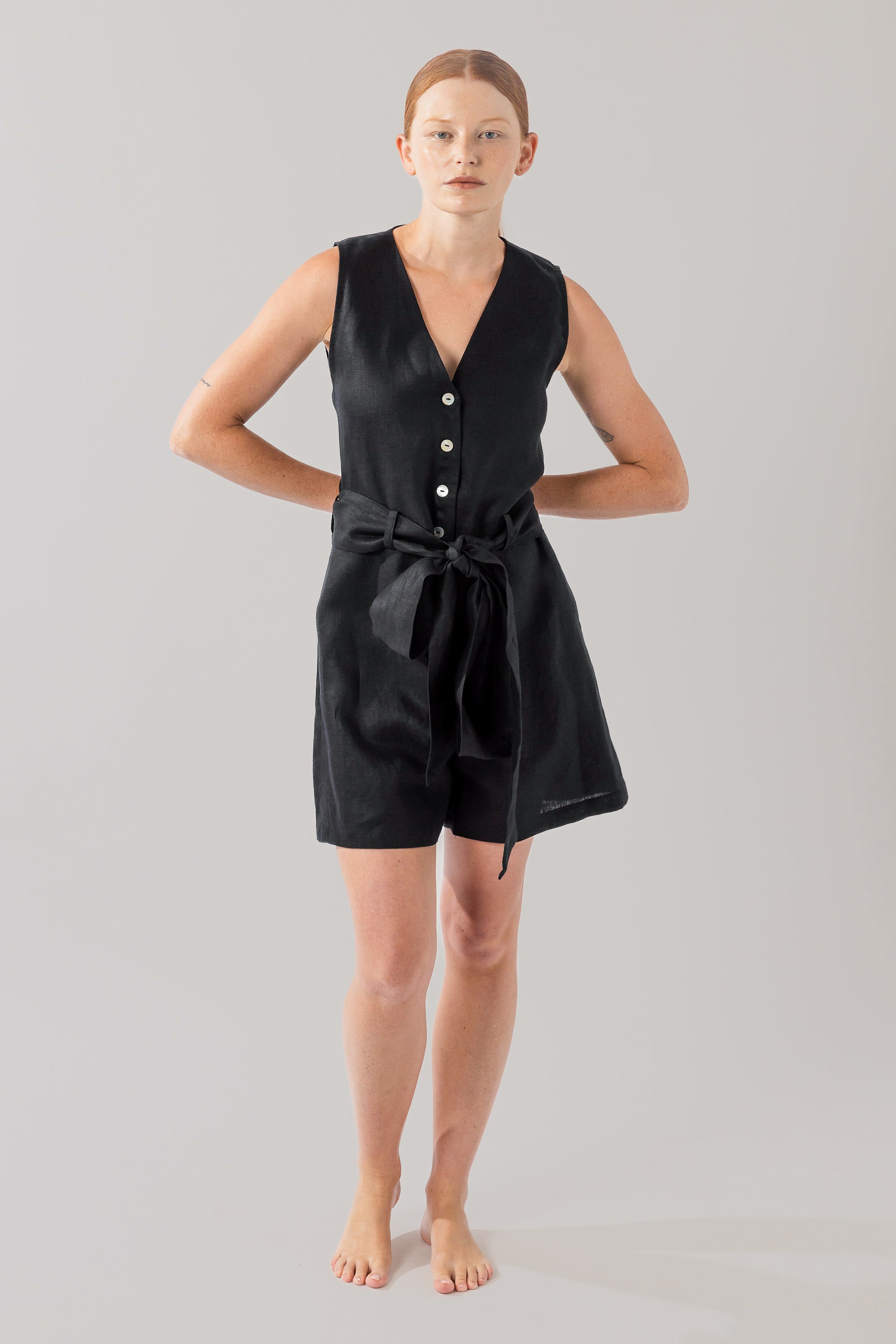 Filippa Romper Black
