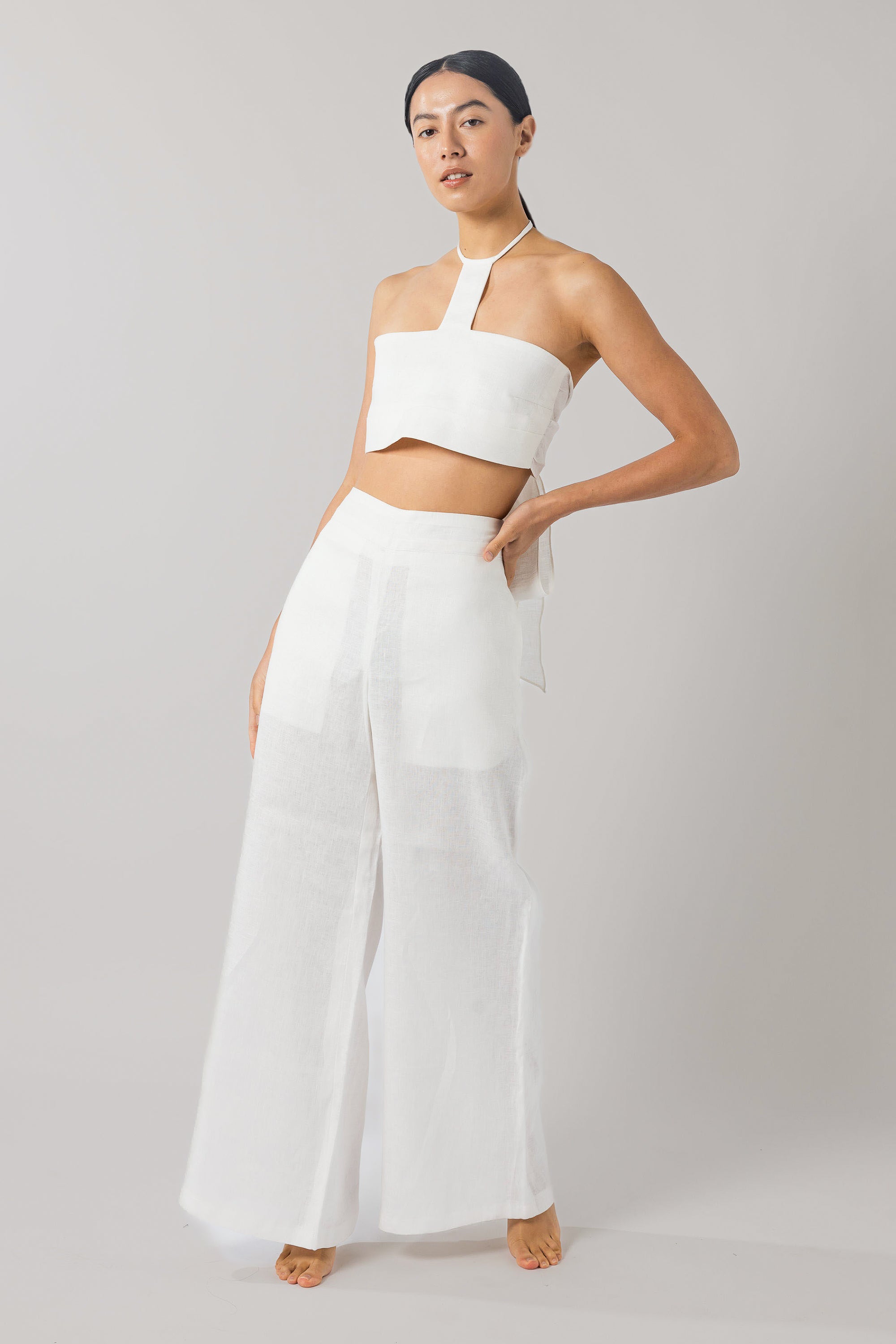 Gianna Pantalones White