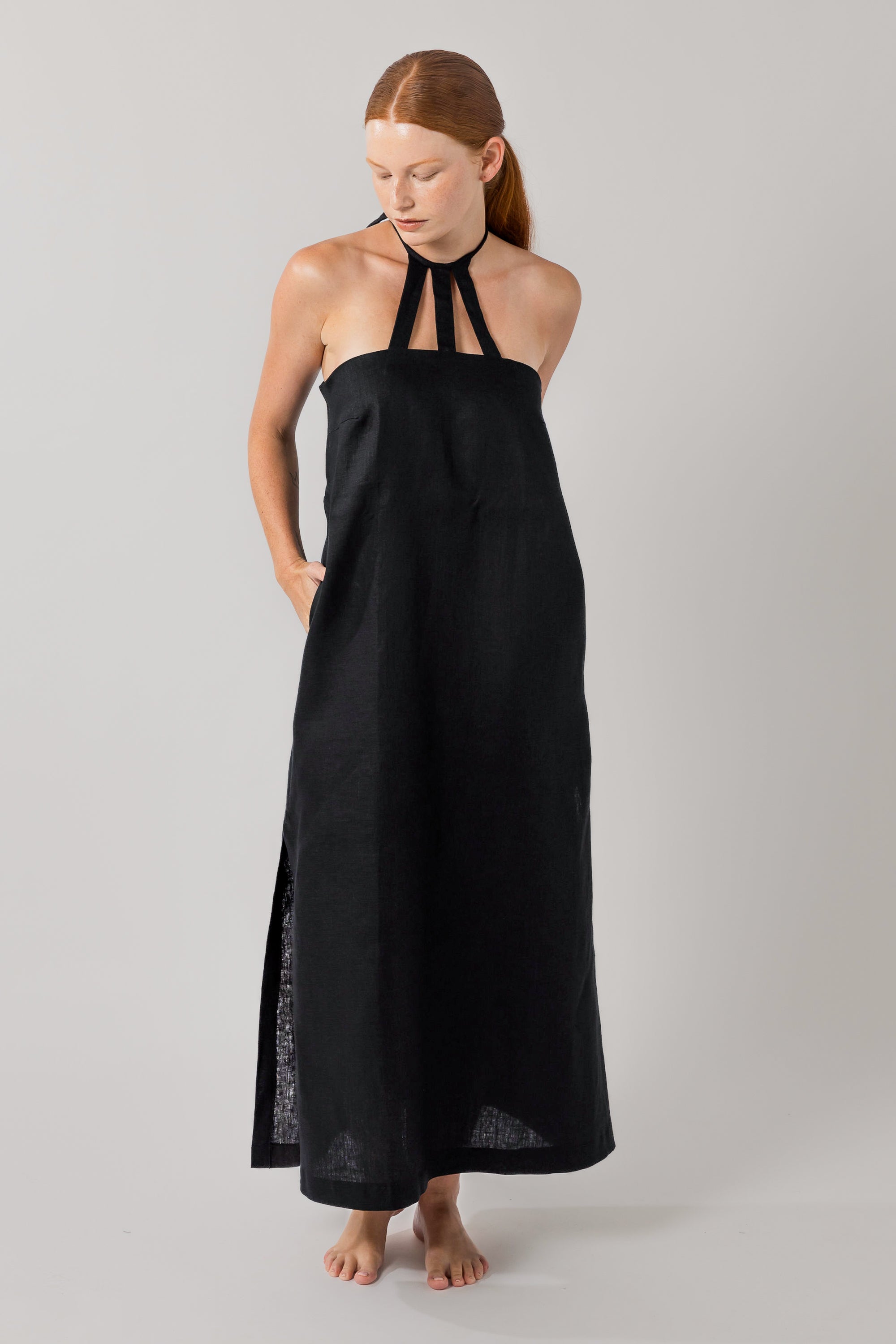 Phoebe Slip Dress Black