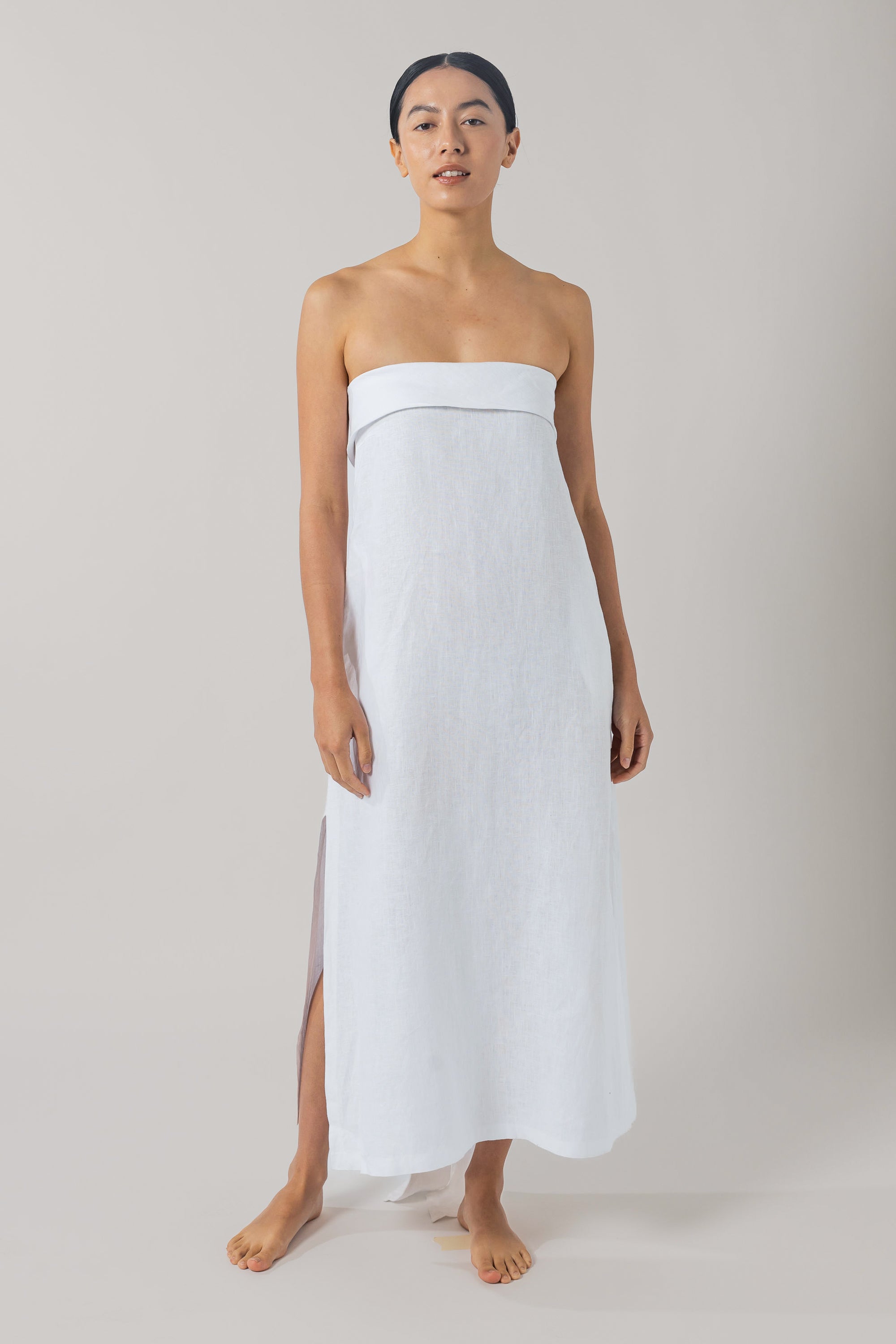 Brielle Slip Dress White