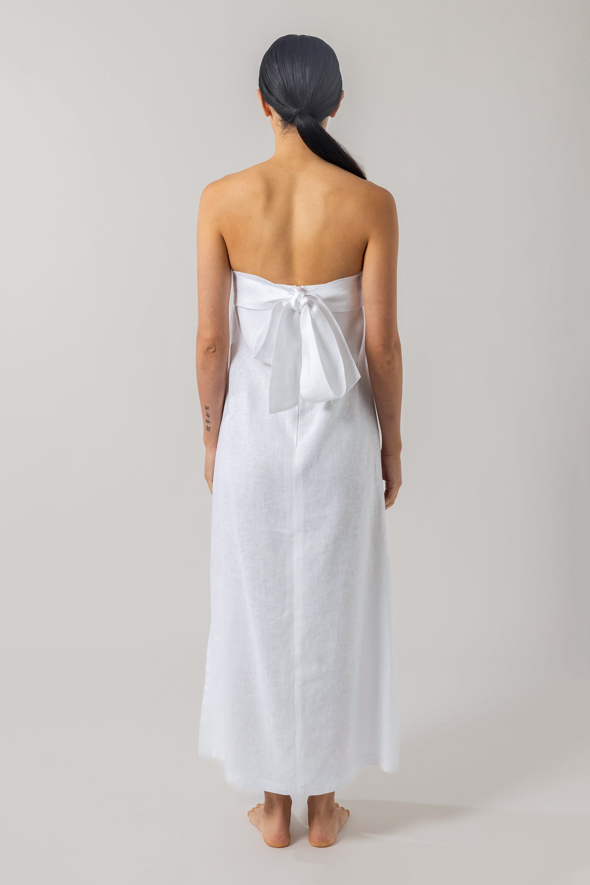 Nikolai Slip Dress White