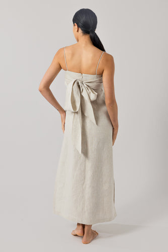 Clara Slip Dress Oatmeal