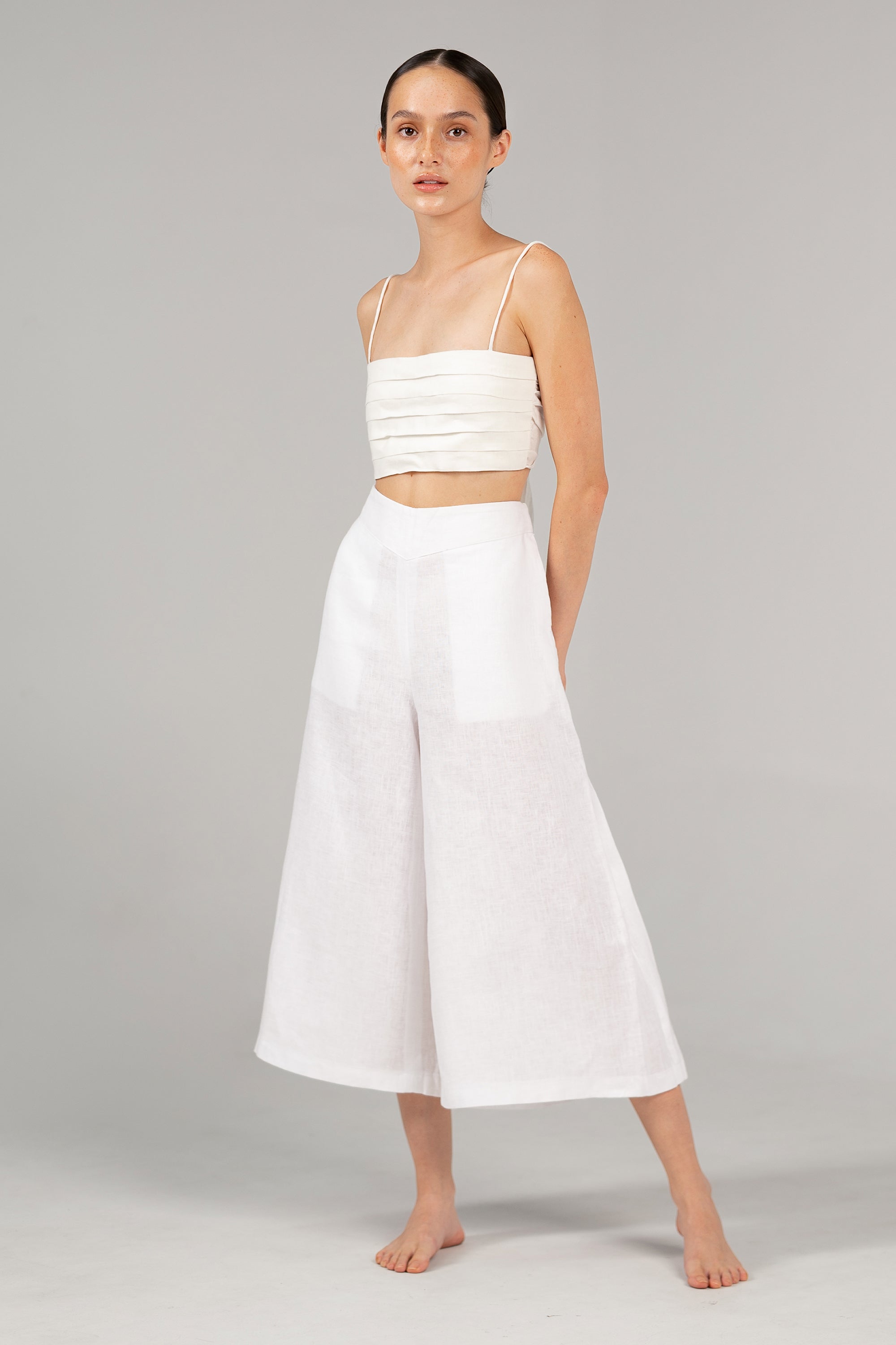 Corazon Culottes White