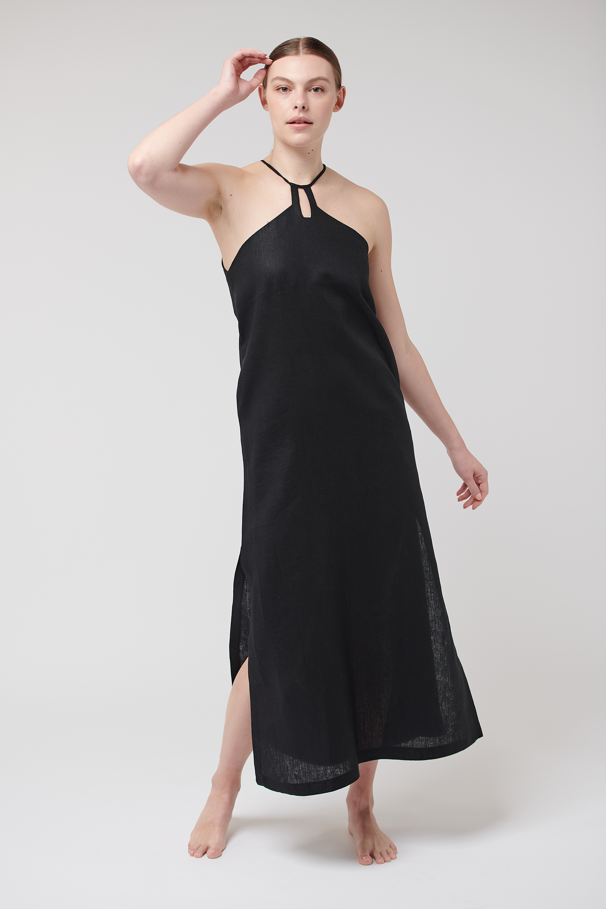 Iris Slip Dress Black