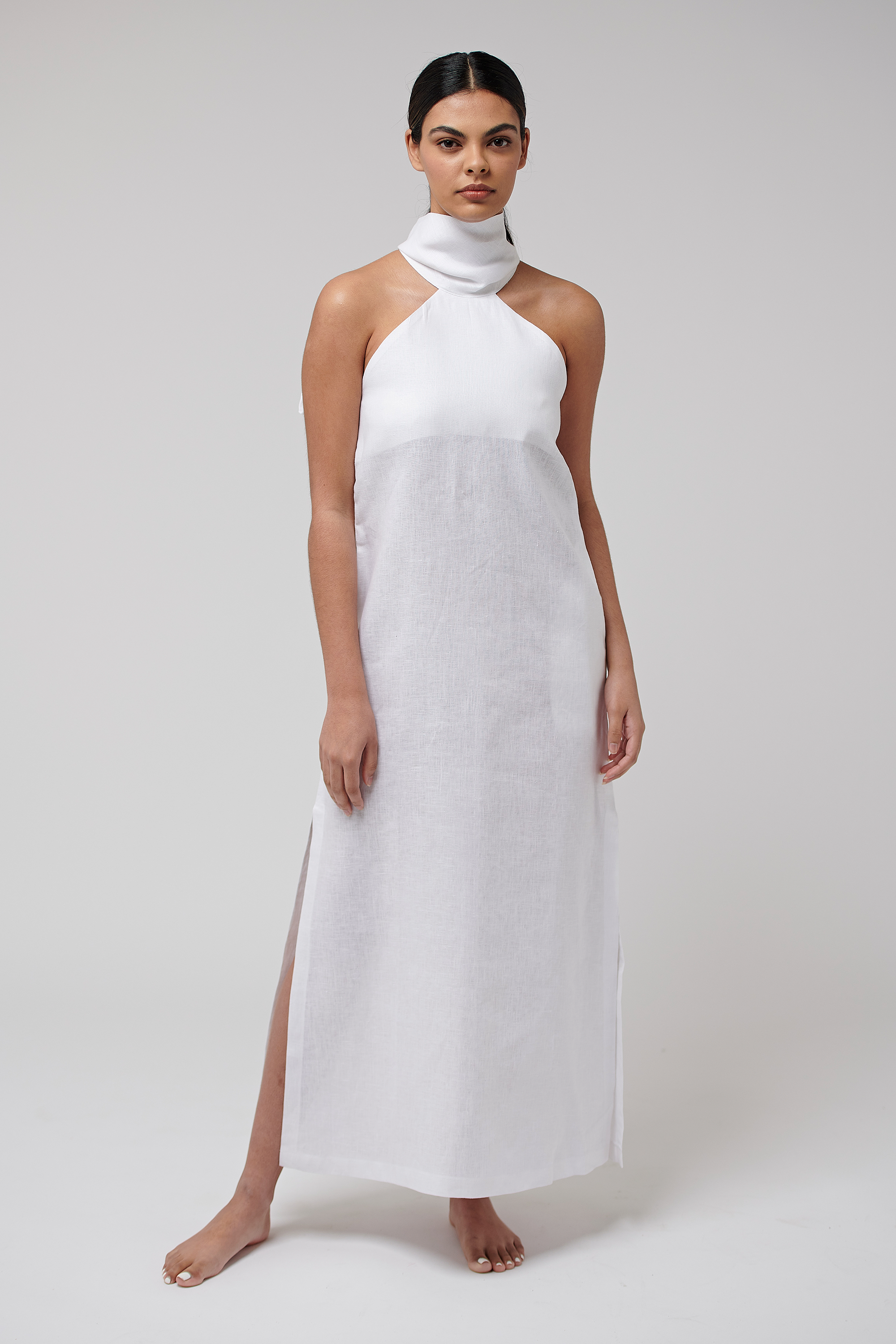 Gabrina Slip Dress White