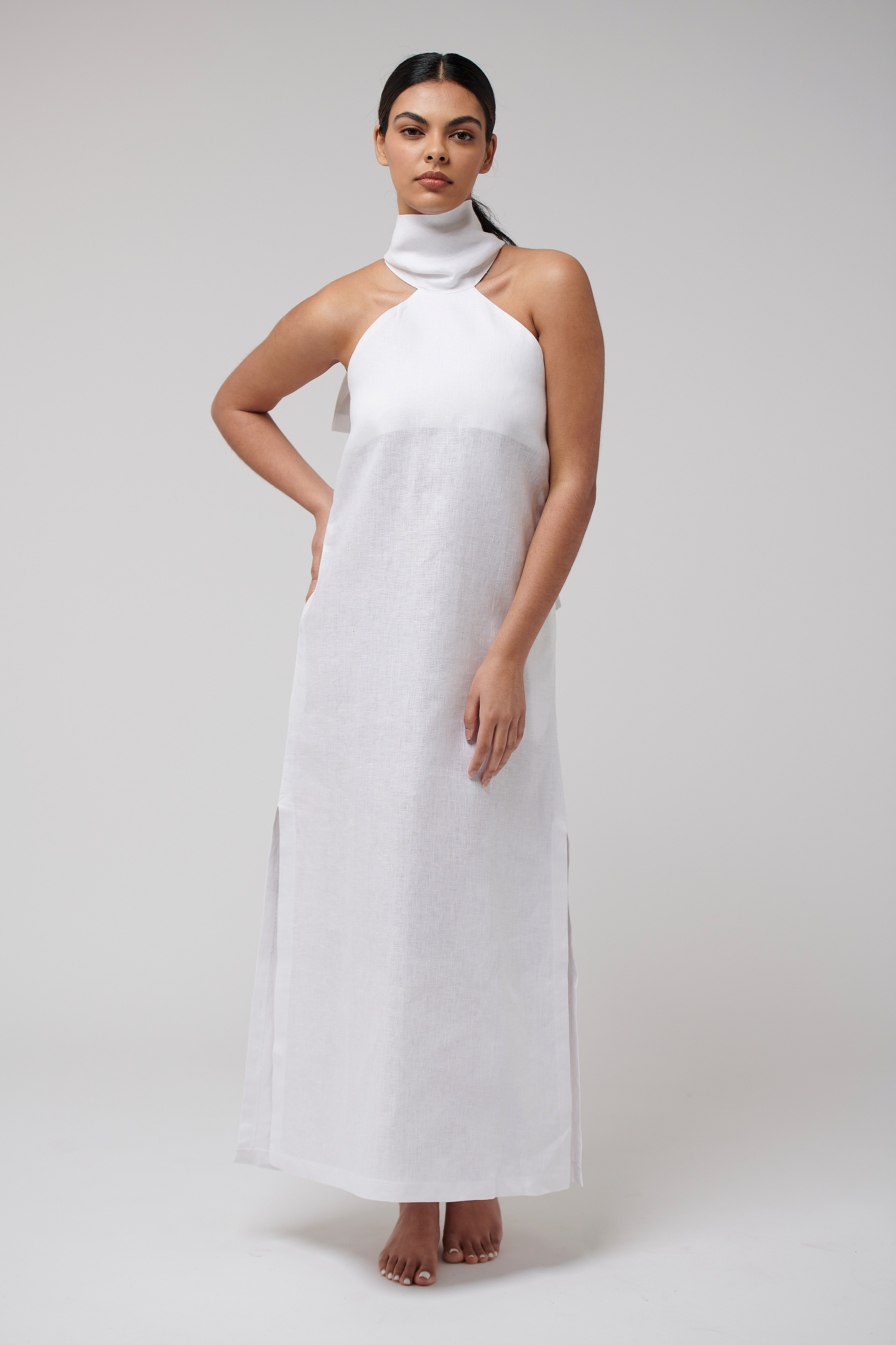 Gabrina Slip Dress White