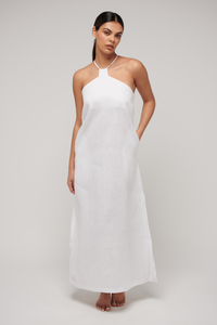 Gabrielle Slip Dress White