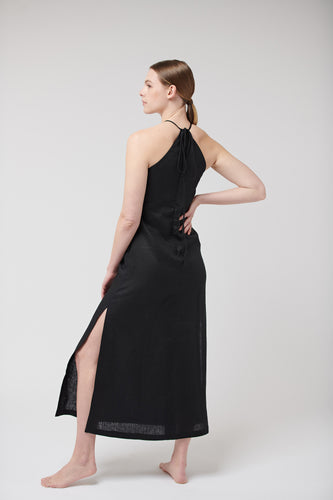 Iris Slip Dress Black