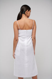 Isabella Slip Dress White